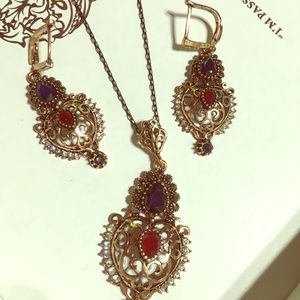 Indian necklace earrings set